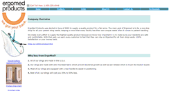 Desktop Screenshot of ergomedproducts.com